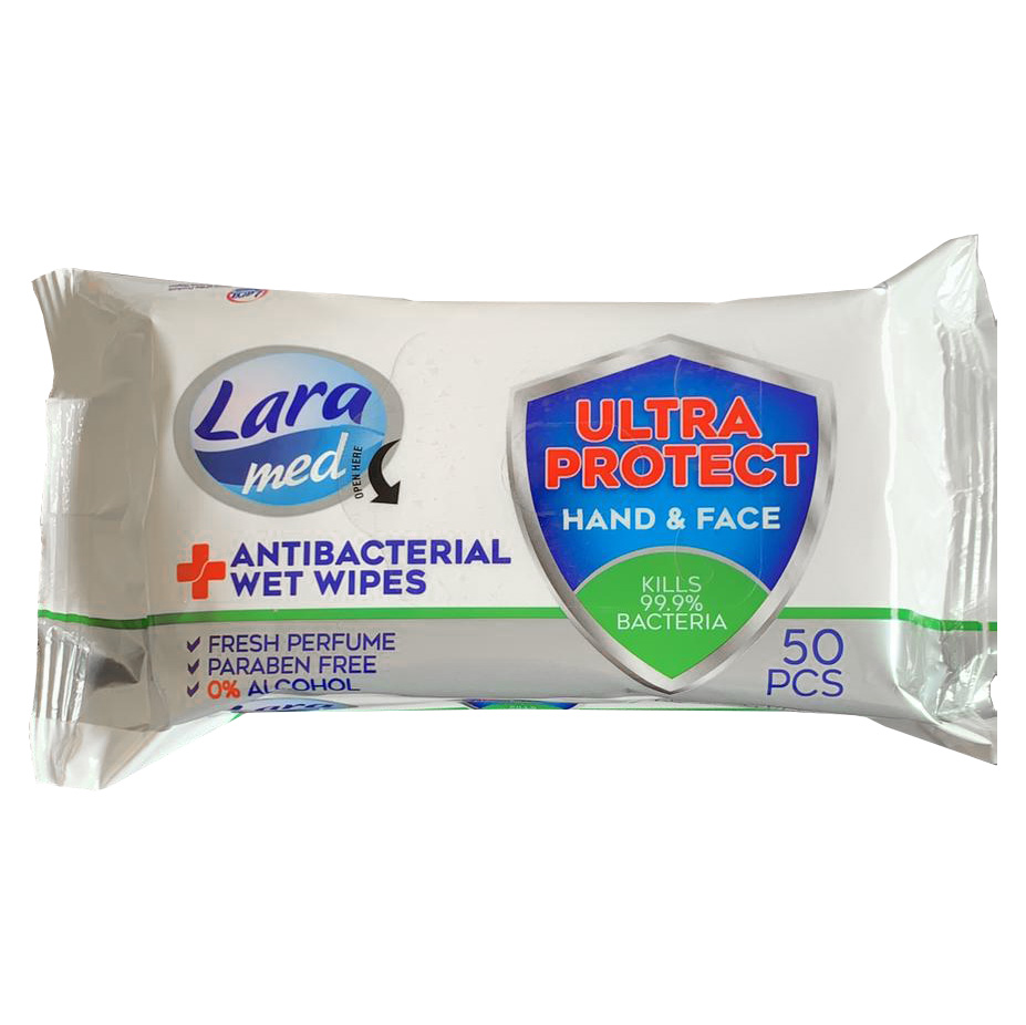 Antibacterial Wipes 50 Pack Total Merchandise